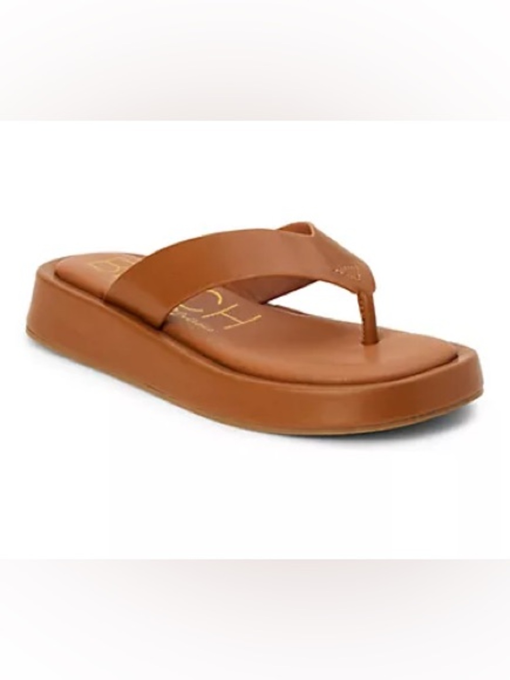 BEACH by Matisse Mallorca Flip-Flops Thong Sandals Cognac Size 6